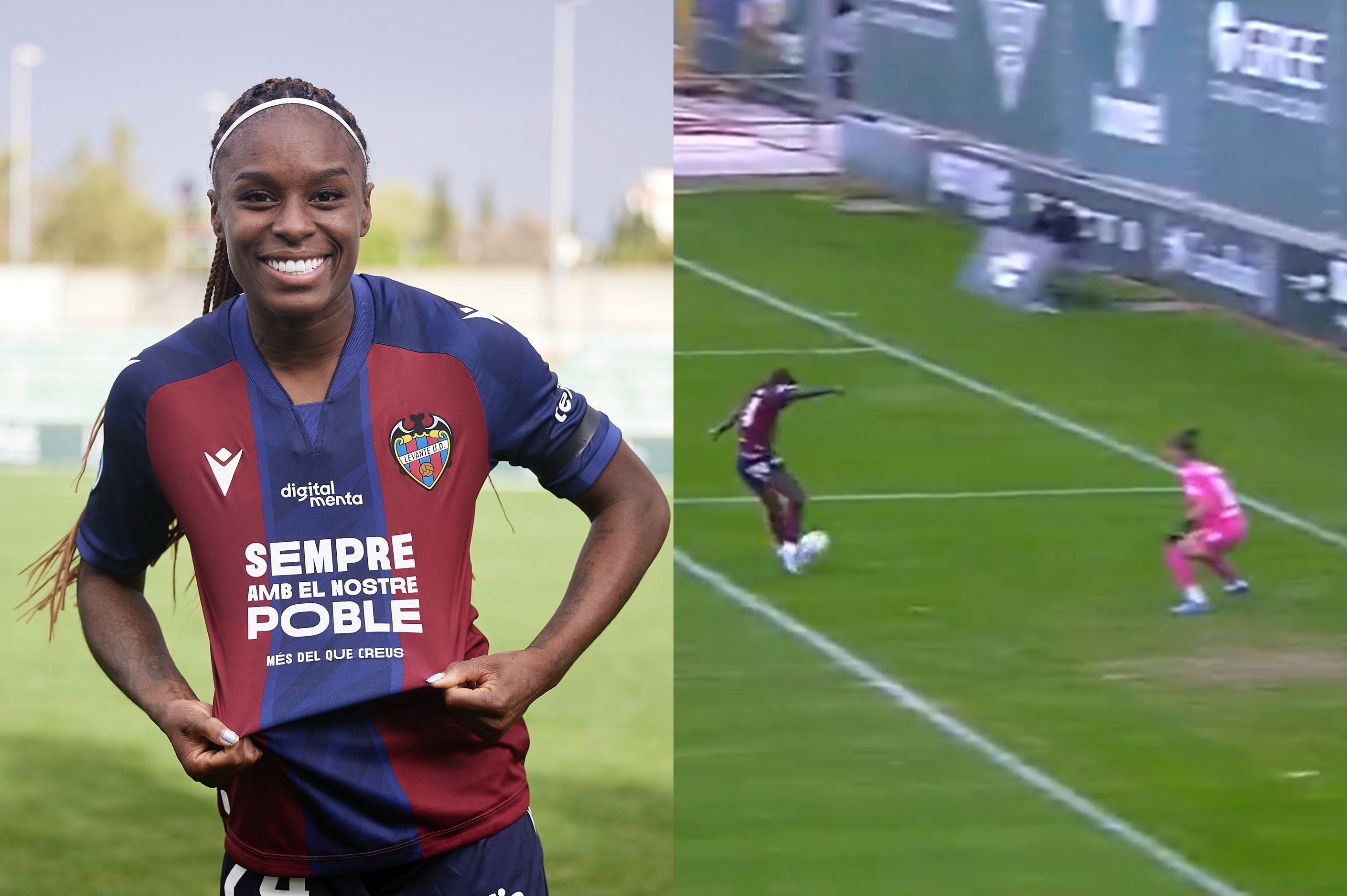 El golazo de rabona que hizo la colombiana Ivonne Chacón en España: video