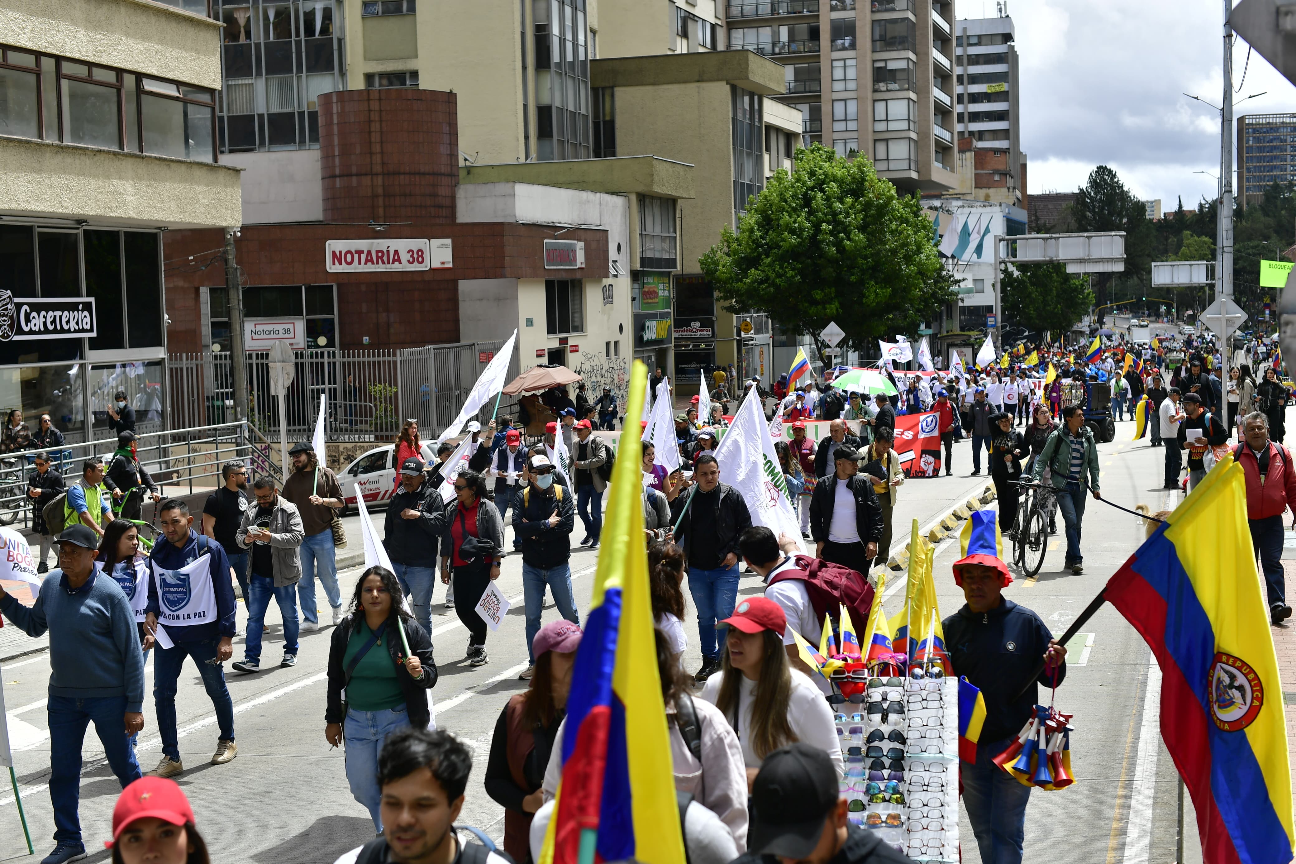 Así transcurrió la primera jornada del paro nacional