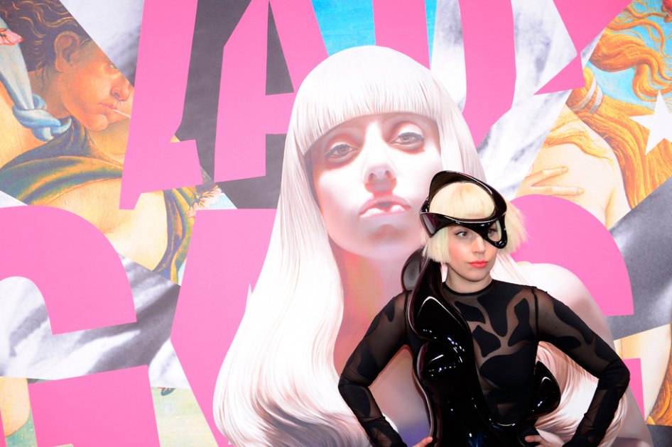 Lady Gaga en la fiesta de lanzamiento de "Artpop".