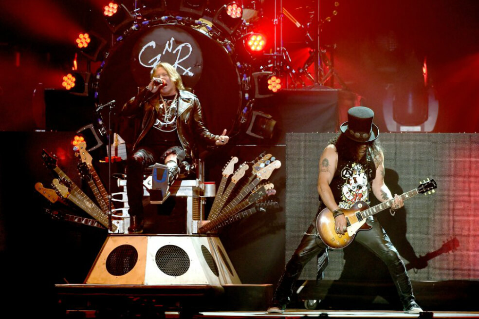 Los Guns n' Roses harán una breve gira por Estados Unidos y México. / AFP