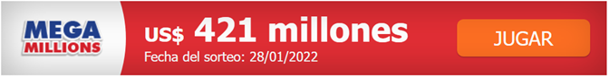 Este viernes, el Mega Millions de Estados Unidos ofrece 421 millones de dólares.