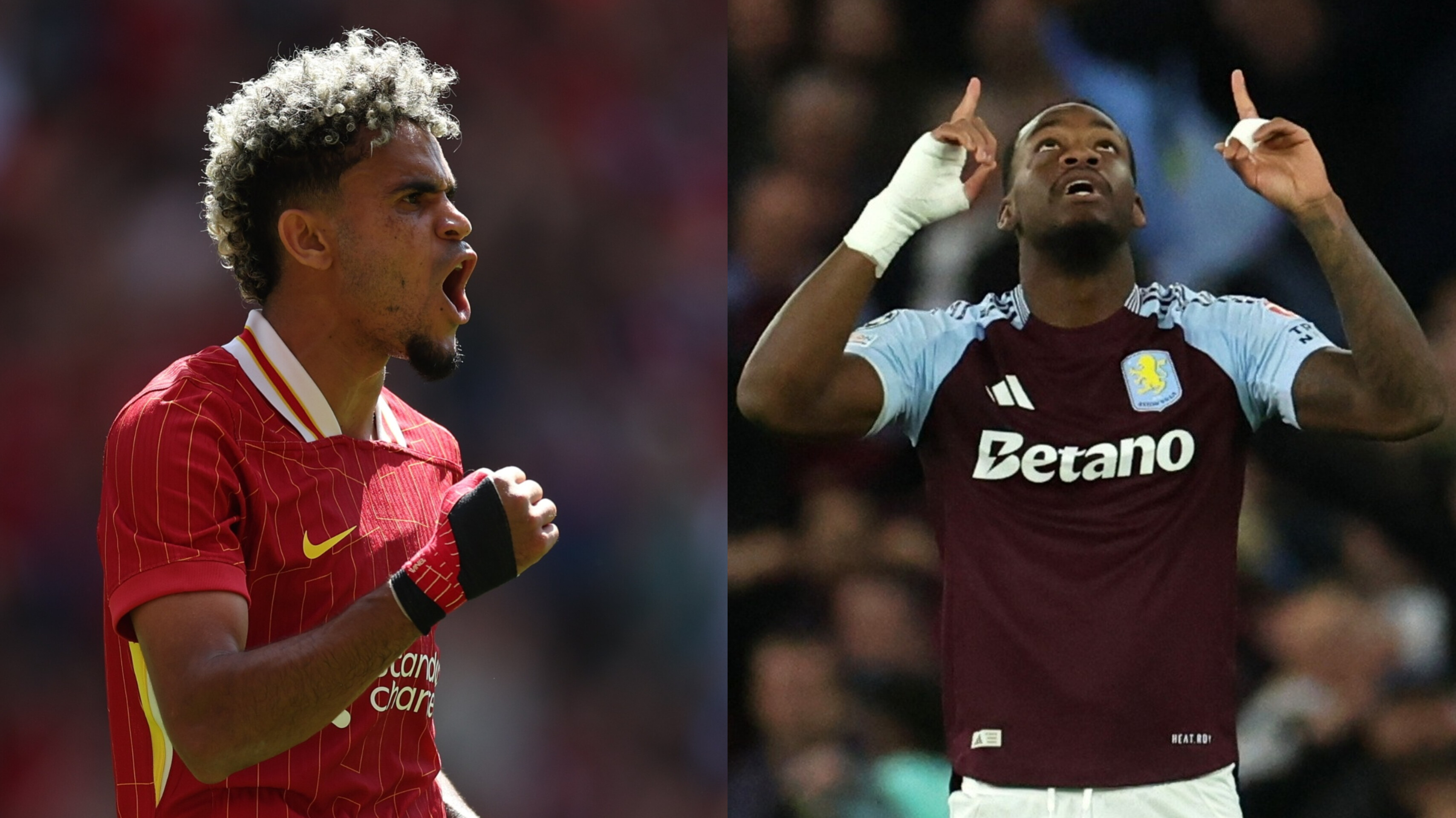 Luis Díaz de Liverpool y Jhon Durán de Aston Villa.
