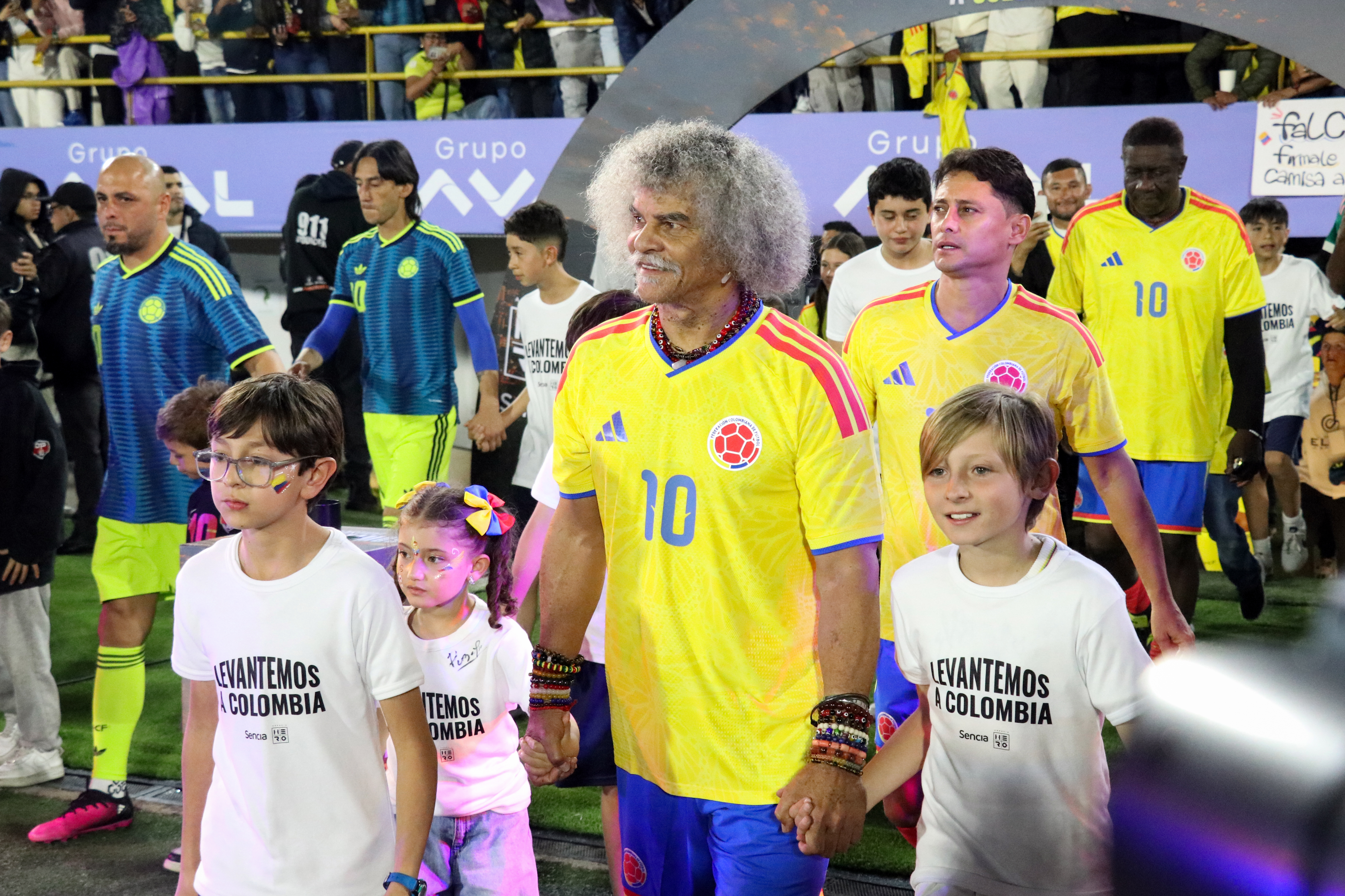 Partido benéfico Levantemos a Colombia.