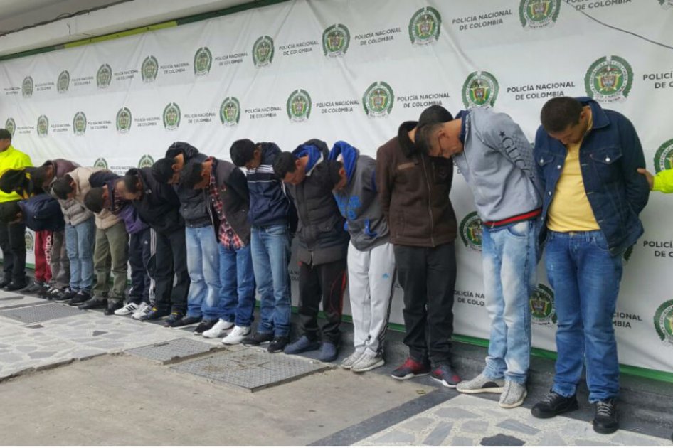 Cayó una de las bandas de atracadores más temidas de Bogotá