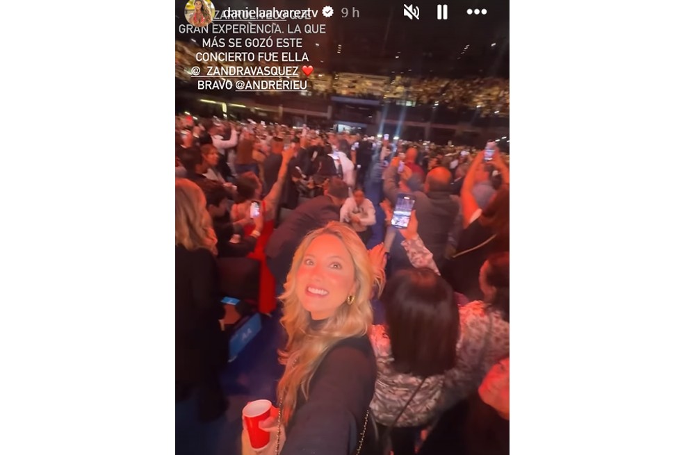 La presentadora Daniela Álvarez le expresó a Vea su emoción por estar en el concierto de André Rieu en Bogotá. Recordó una emotiva época de su vida