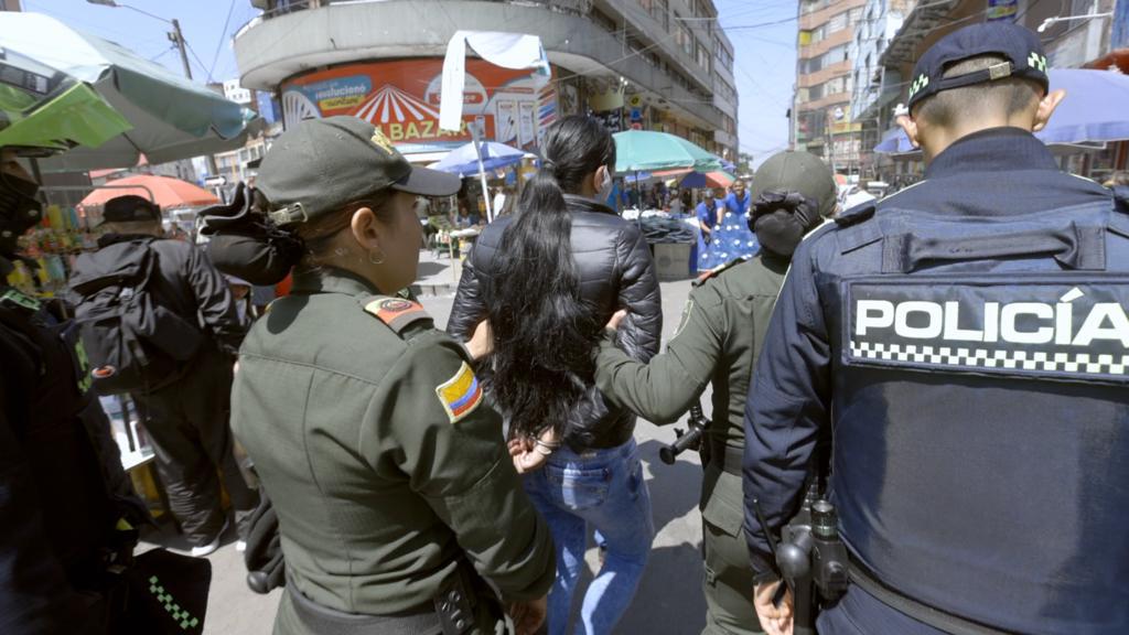 Policías llegaron a San Victorino para impulsar nueva estrategia de seguridad