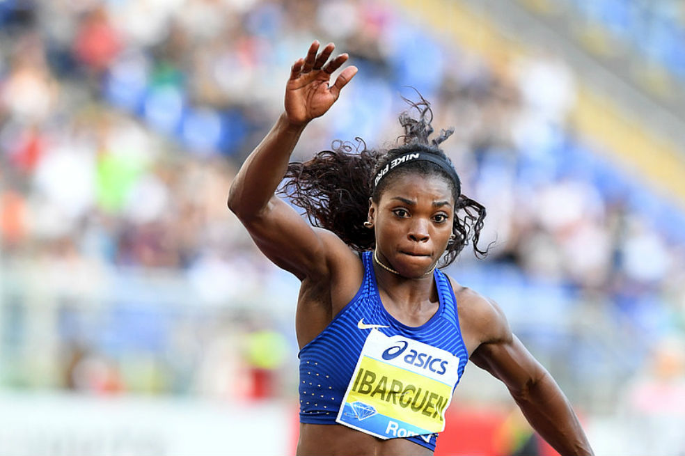 Caterine Ibargüen ganó la parada de la Liga Diamante en Birmingham