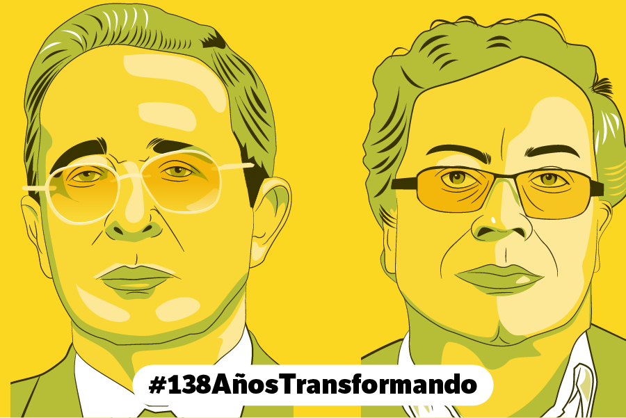 En el cuarto de siglo de mayores libertades se personalizó la política con Uribe y Petro