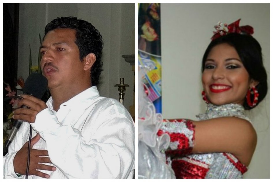 Roberto Carlos León Peña, alcalde de Sabanalarga, y Gigliola Forestieri Patiño, elegida reina del Carnaval de Sabanalarga 2015. / Alcaldía-El Heraldo