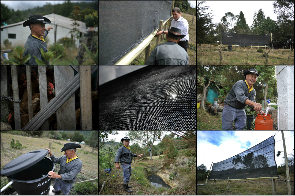 Así es el sistema de captación de niebla que usan campesinos de Bogotá para obtener agua