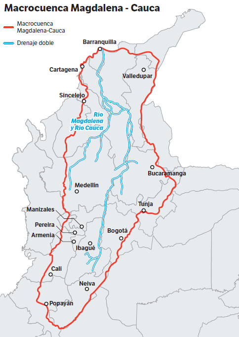 mapa de rio cauca