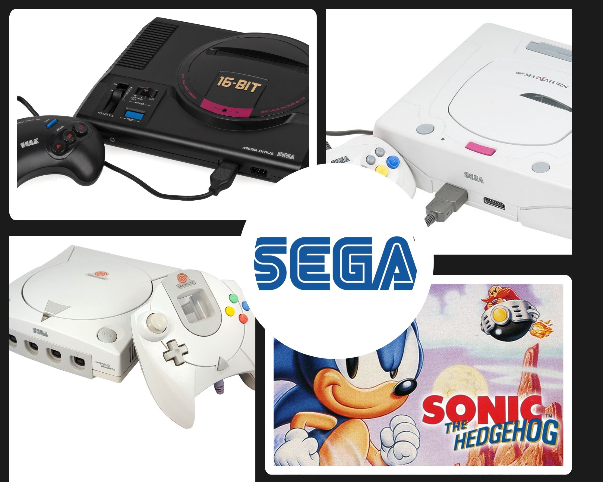 Sega se dedicó al negocio de las consolas domésticas de 1983 a 2001.