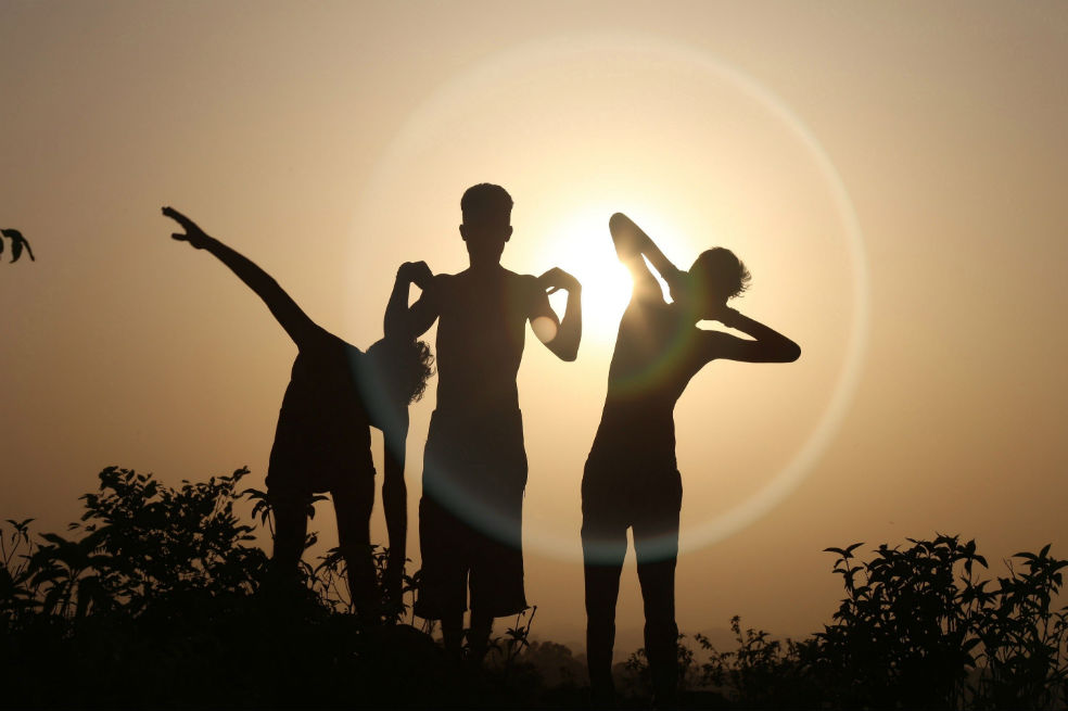 En imágenes: El día internacional del Yoga