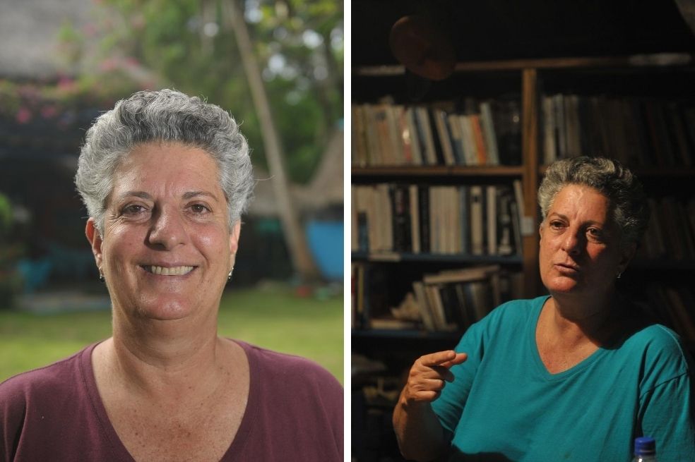 Elena Posada —a quien le dicen la Mona— arribó al corregimiento de Río Cedro hace 36 años. Es propietaria de la reserva natural Viento solar.