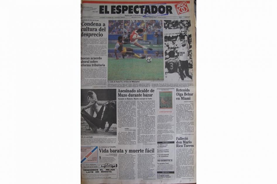 Estas eran las noticias del 27 de octubre de 1986