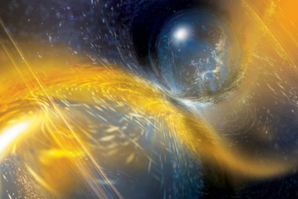 Detectan nuevas ondas gravitacionales producto de una colisión de estrellas de neutrones