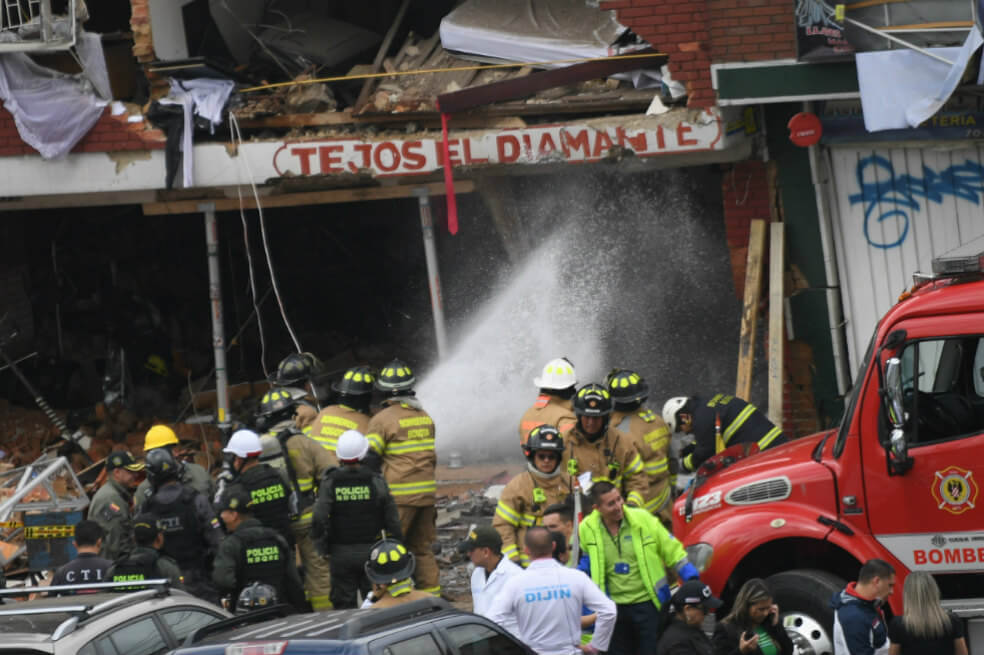 En imágenes: explosión deja cuatro muertos en Bogotá