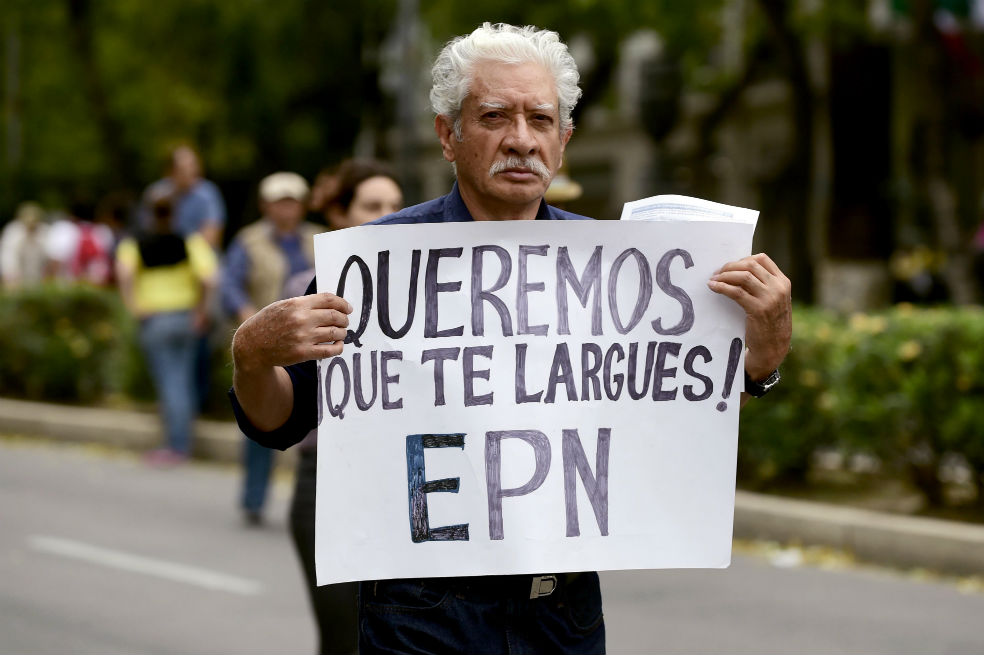 El grito contra el presidente de México