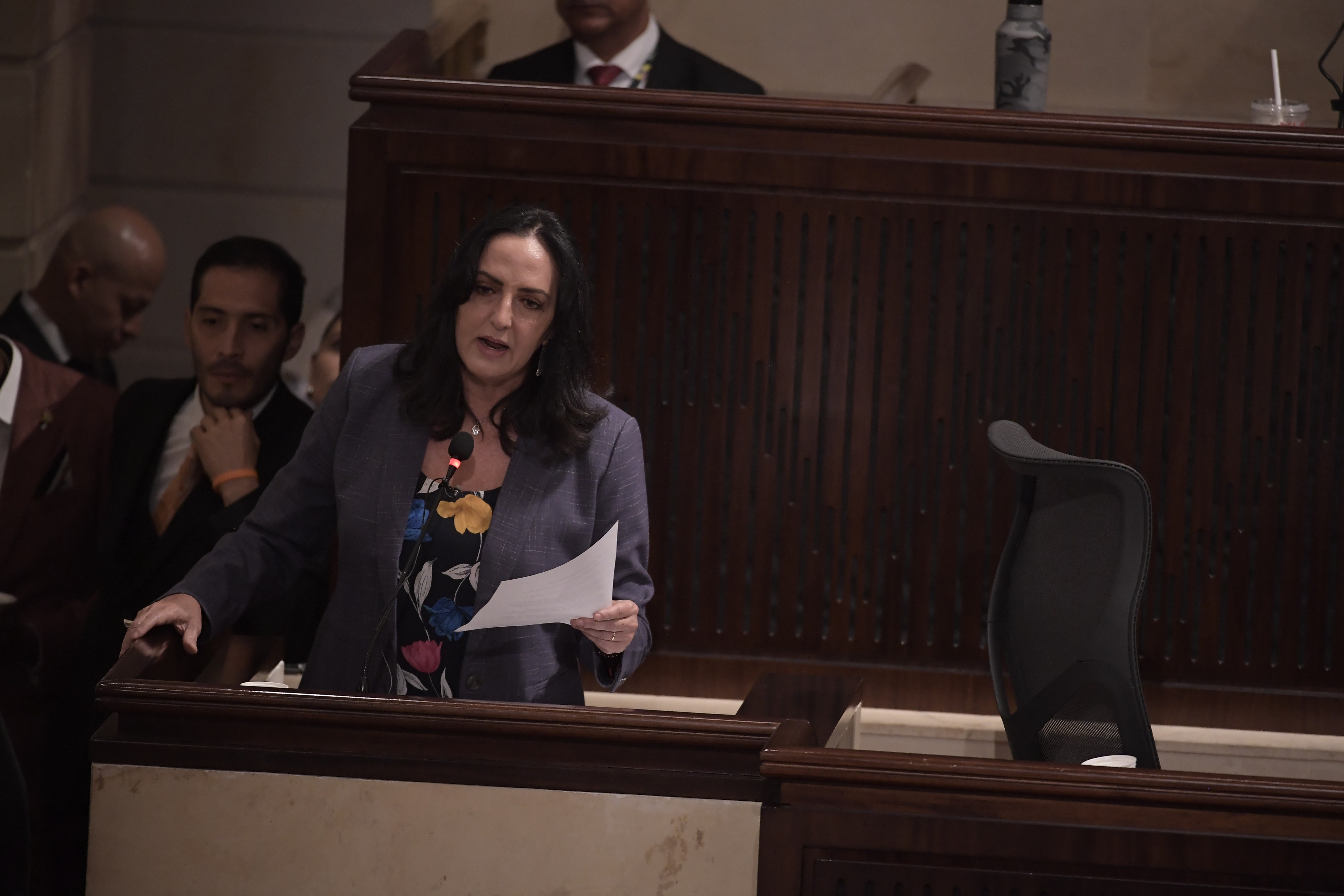 Senadora de la República por el Centro Democrático, durante la instalación del Congreso 2023.