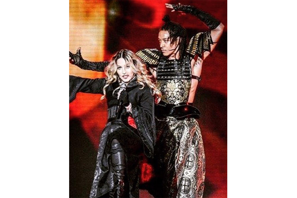 La estrella del pop y el coreógrafo californiano trabajan juntos desde el 2015. Él participó en la gira Rebel Heart.