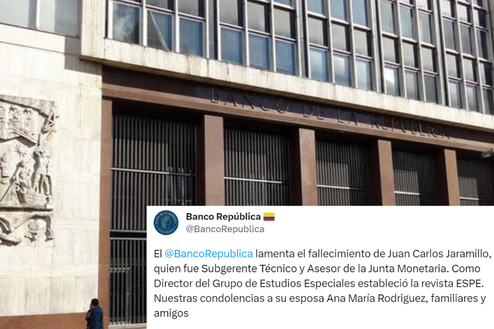 Banco de la República reportó fallecimiento del economista Juan Carlos Jaramillo