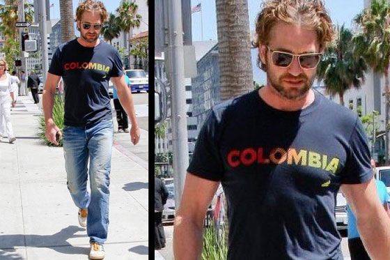 Gerard Butler a la colombiana