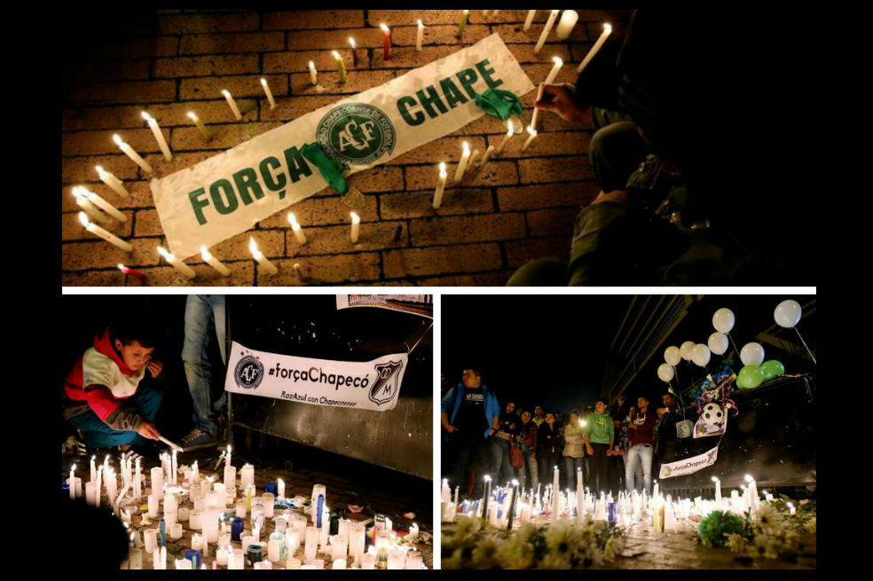 Hinchas del fútbol colombiano rindieron homenaje en El Campín a víctimas de accidente en Antioquia