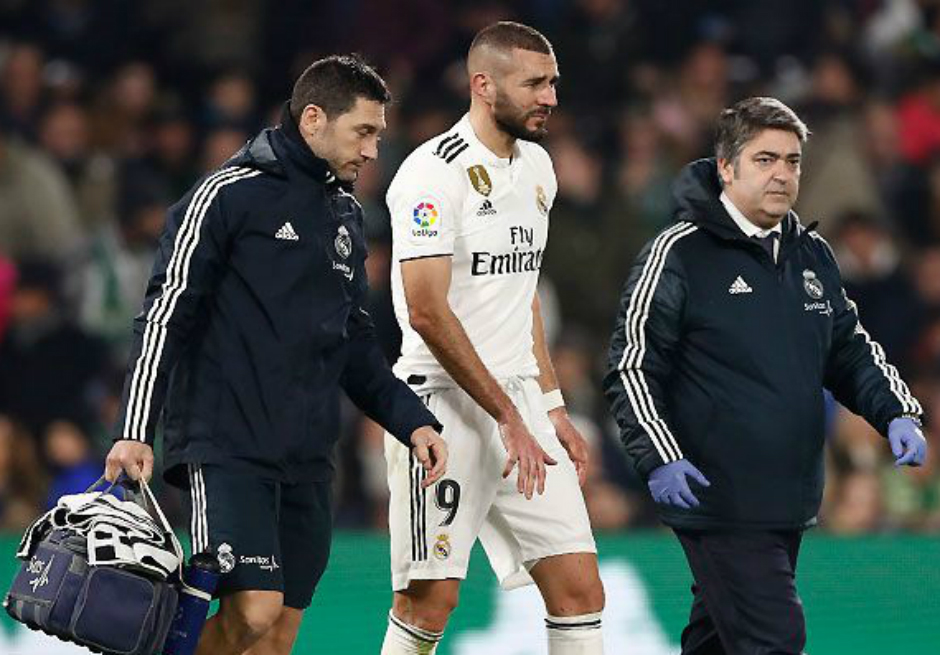 Karim Benzema se lesionó el dedo meñique derecho