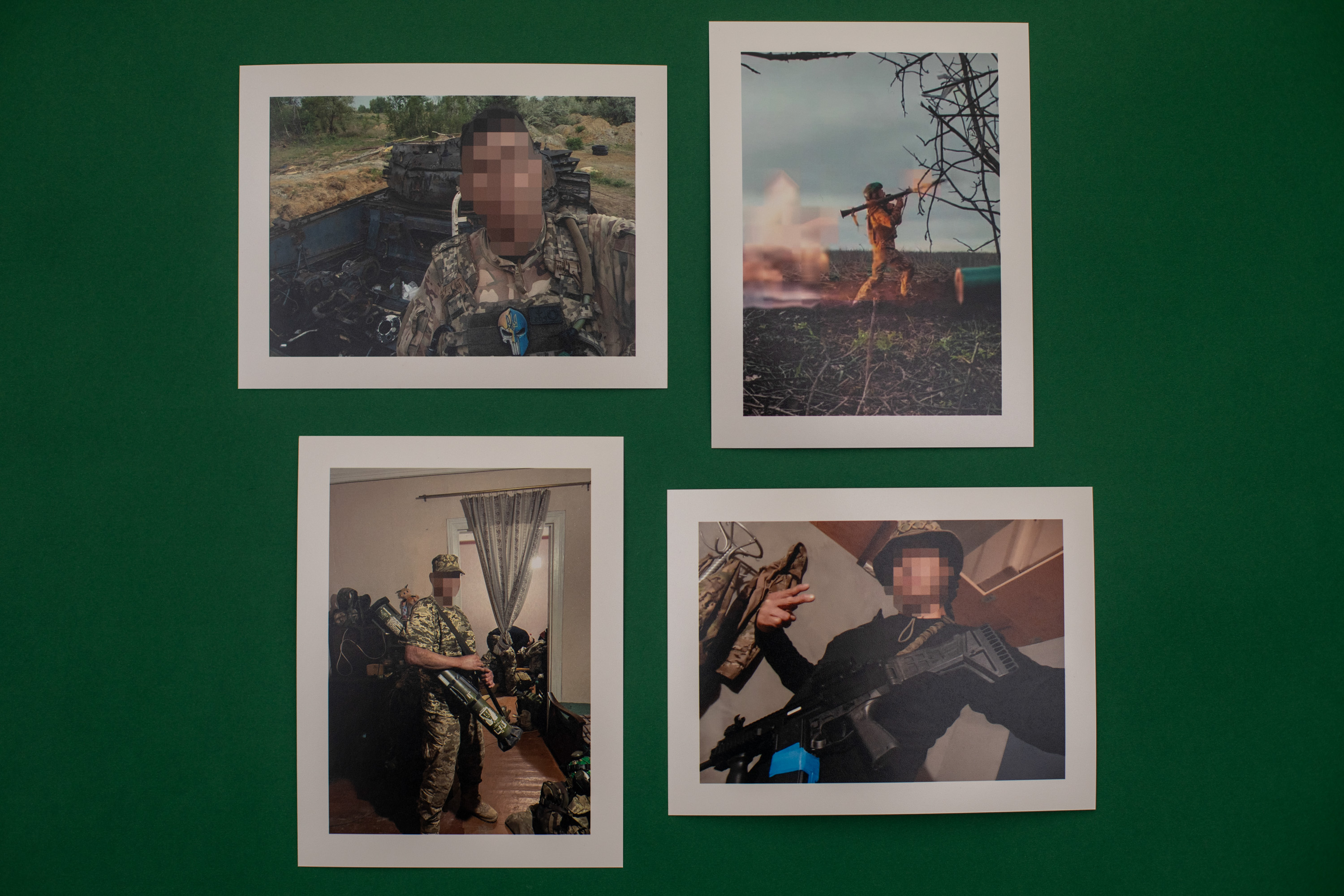 Fotografías del archivo personal de Escorpión como legionario en la guerra de Ucrania.