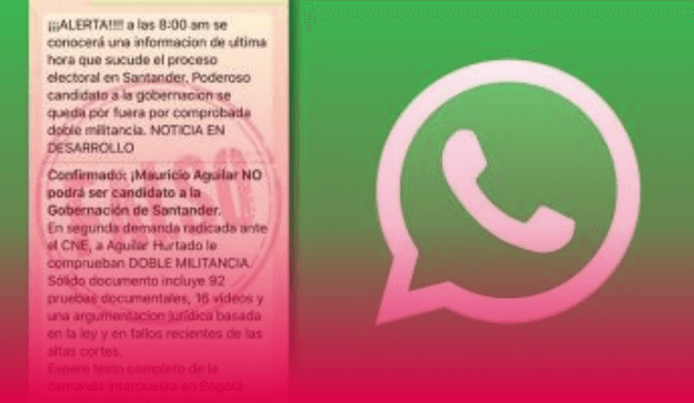 CNE no ha inhabilitado a Mauricio Aguilar, candidato de la Gobernación de Santander