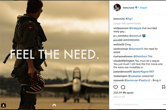 Al Pentágono no le preocupan los accidentes aéreos que reflejará «Top Gun 2»