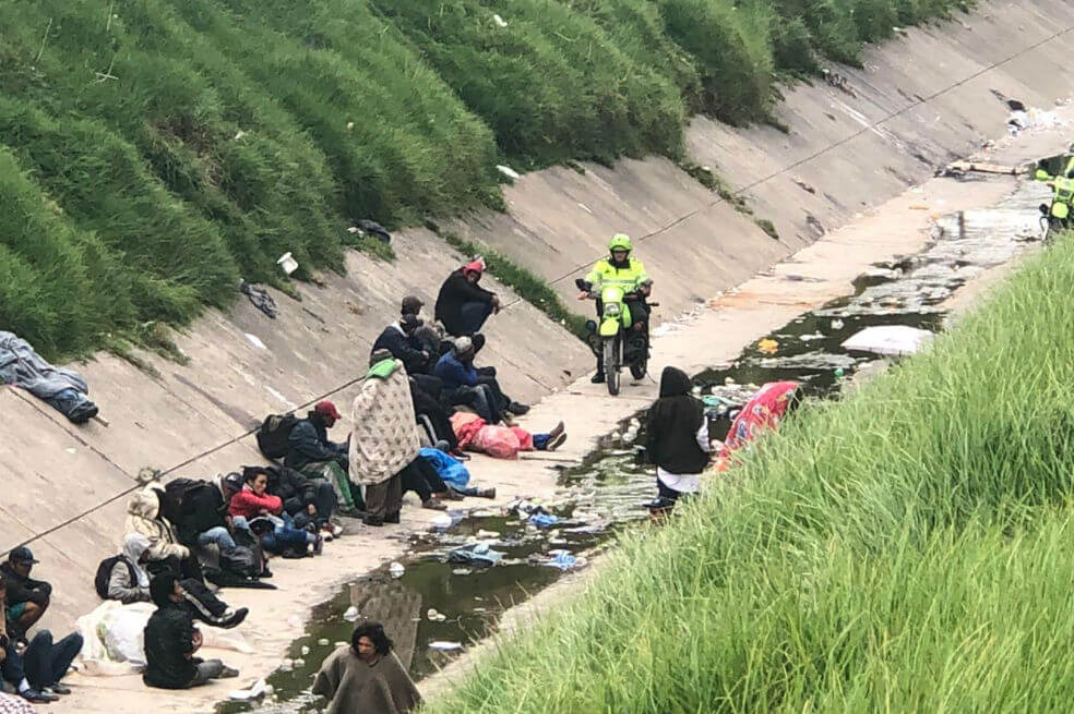Policía realiza nueva intervención al canal de Comuneros, en Bogotá