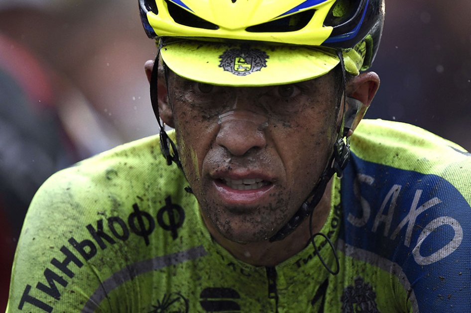 Alberto Contador, ciclista español. Foto: AFP