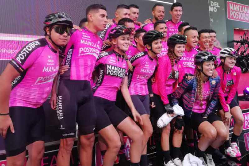 Un día como ciclista profesional con el equipo Manzana Postobón