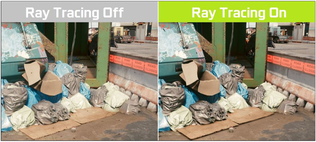 Con la opción Ray Tracing activada se puede ver el realce de detalles como contrastes y texturas.