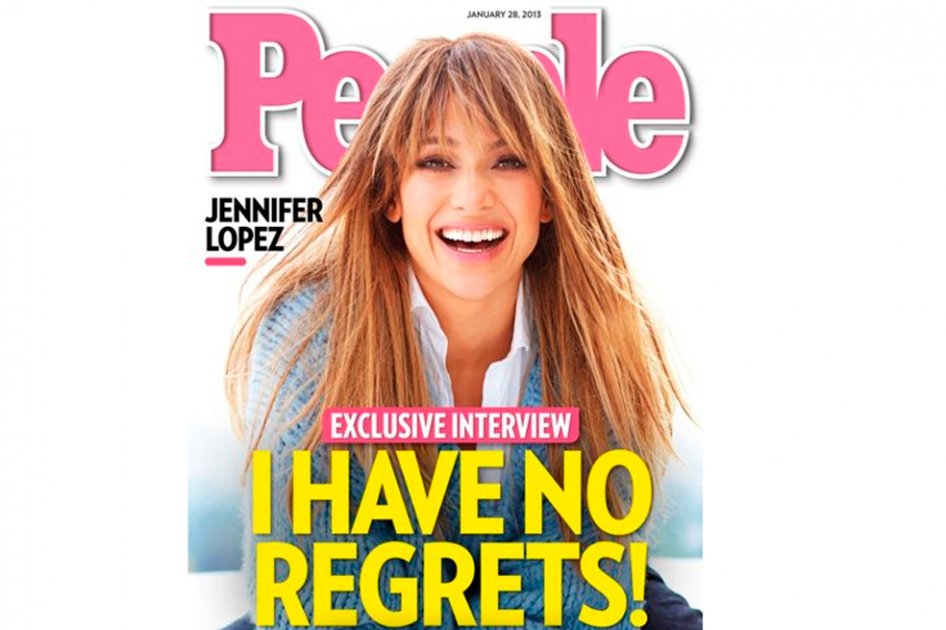 Jennifer Lopez en la portada de la revista People. / Bang Showbiz