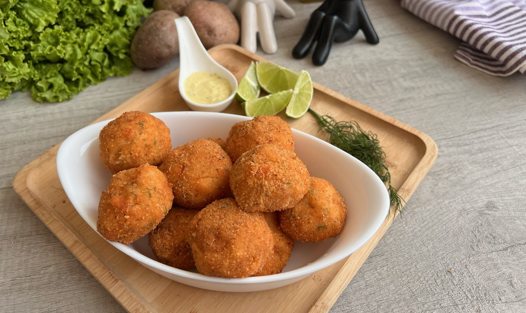 Receta: croquetas de salmón con papa
