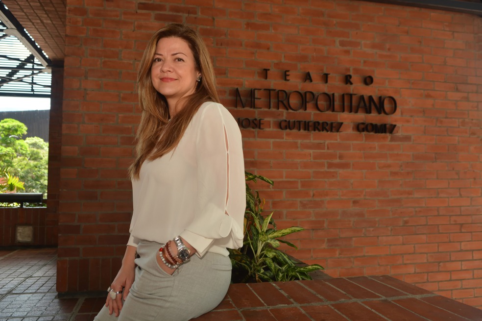 María Patricia Marín Arango es comunicadora social y llegó al Teatro Metropolitano, de Medellín, hace 21 años. / Luis Benavides