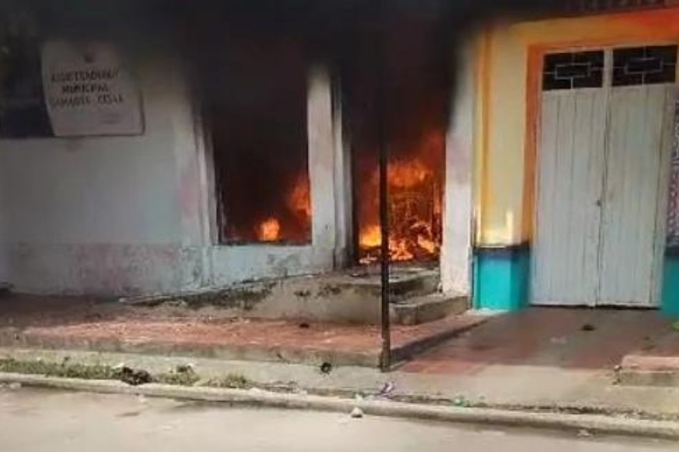 En Gamarra, donde incendiaron la sede de la Registraduría, ganó el voto en blanco