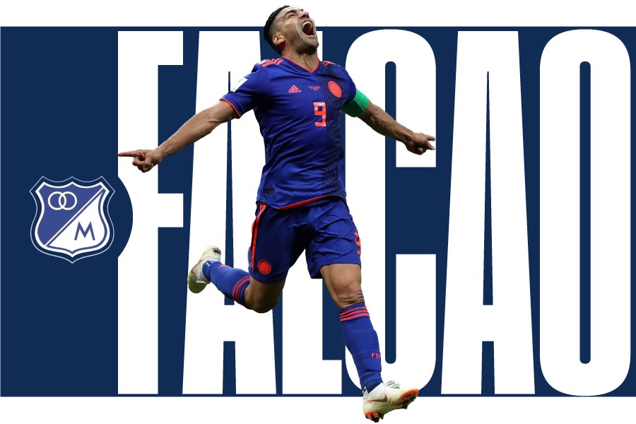 ¡Histórico! Falcao es nuevo jugador de Millonarios