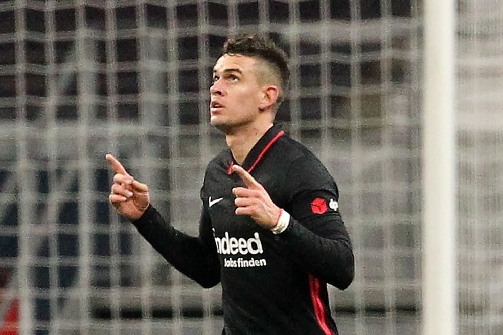 Rafael Santos Borré tras su doblete contra Borussia Dortmund.