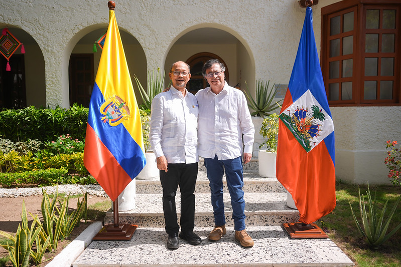 Petro llegó a Haití para reunirse con Voltaire: discutirán comercio y agricultura