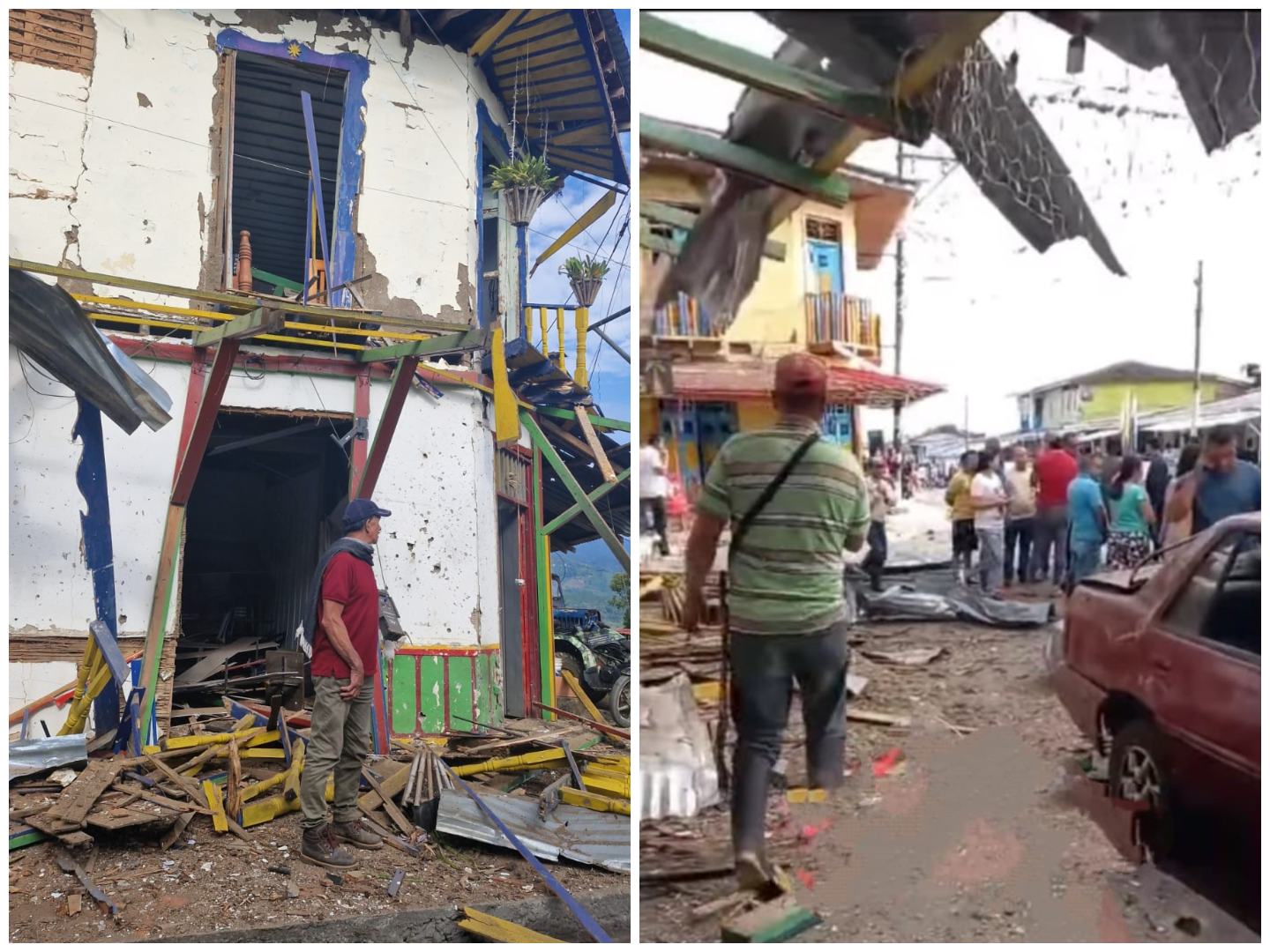 Se registraron dos ataques simultáneos con explosivos en Riofrío, Valle del Cauca