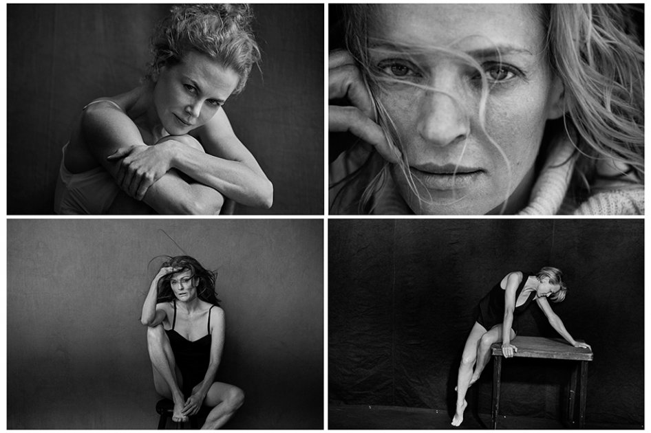 Retratos en blanco y negro de actrices conforman almanaque Pirelli 2017