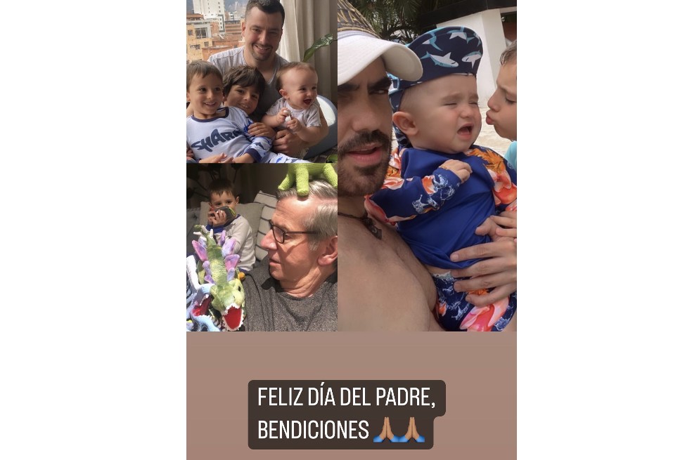La presentadora de 'Día a Día' no pasó desapercibido el Día del Padre y le dedicó unas palabras al padre de sus hijos Matías y Salvador.
