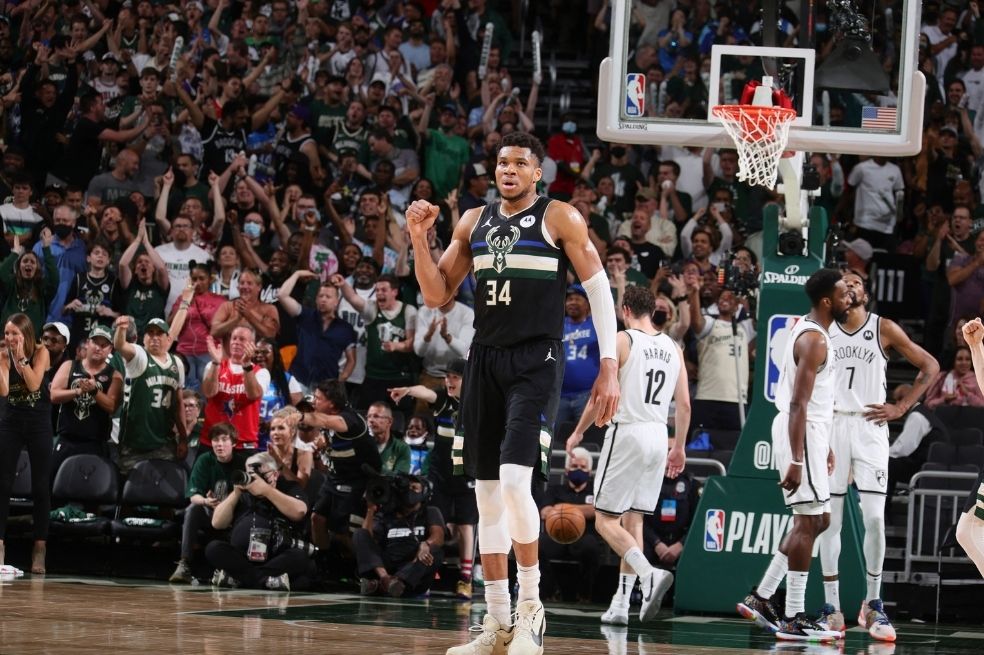 Los Bucks de Antetokounmpo doblegaron a los Nets de Durant y habrá séptimo partido