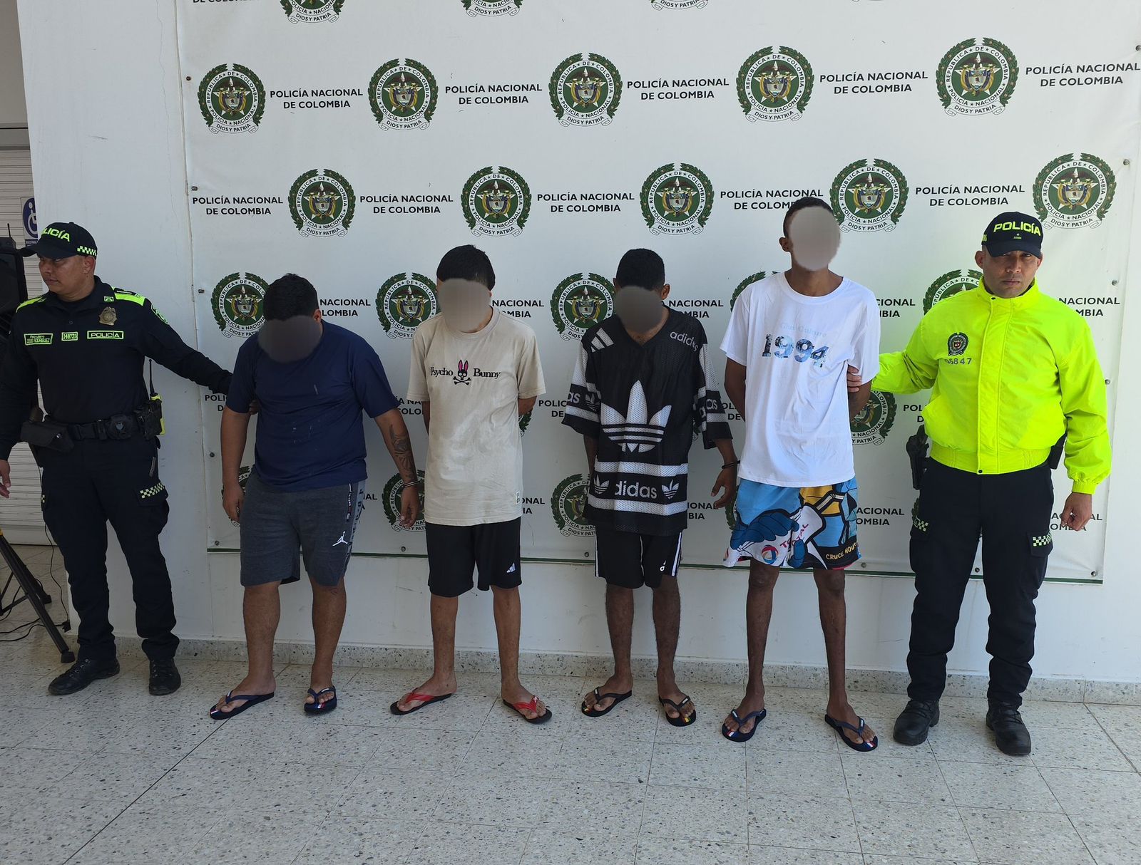 Capturan a cuatro sospechosos por homicidio en el barrio 25 de diciembre, en Valledupar
