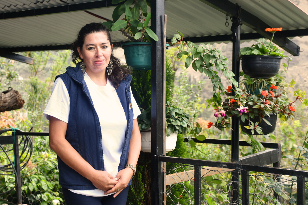 Alba Luz Durán, líder campesina boyacense de 44 años, integrante de Guardianas de los Páramos.