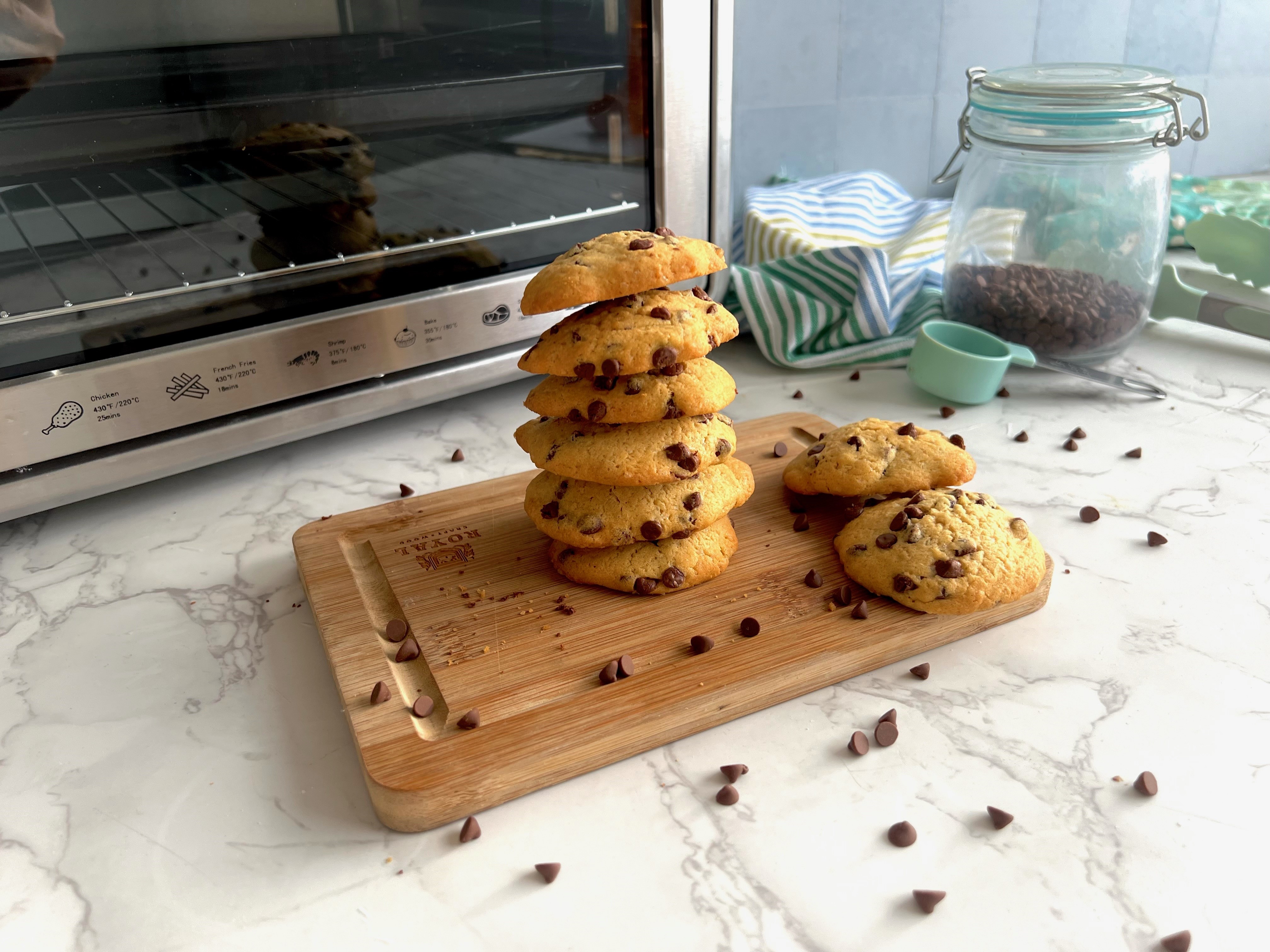 Galletas con chips de chocolate para terminar el fin de semana