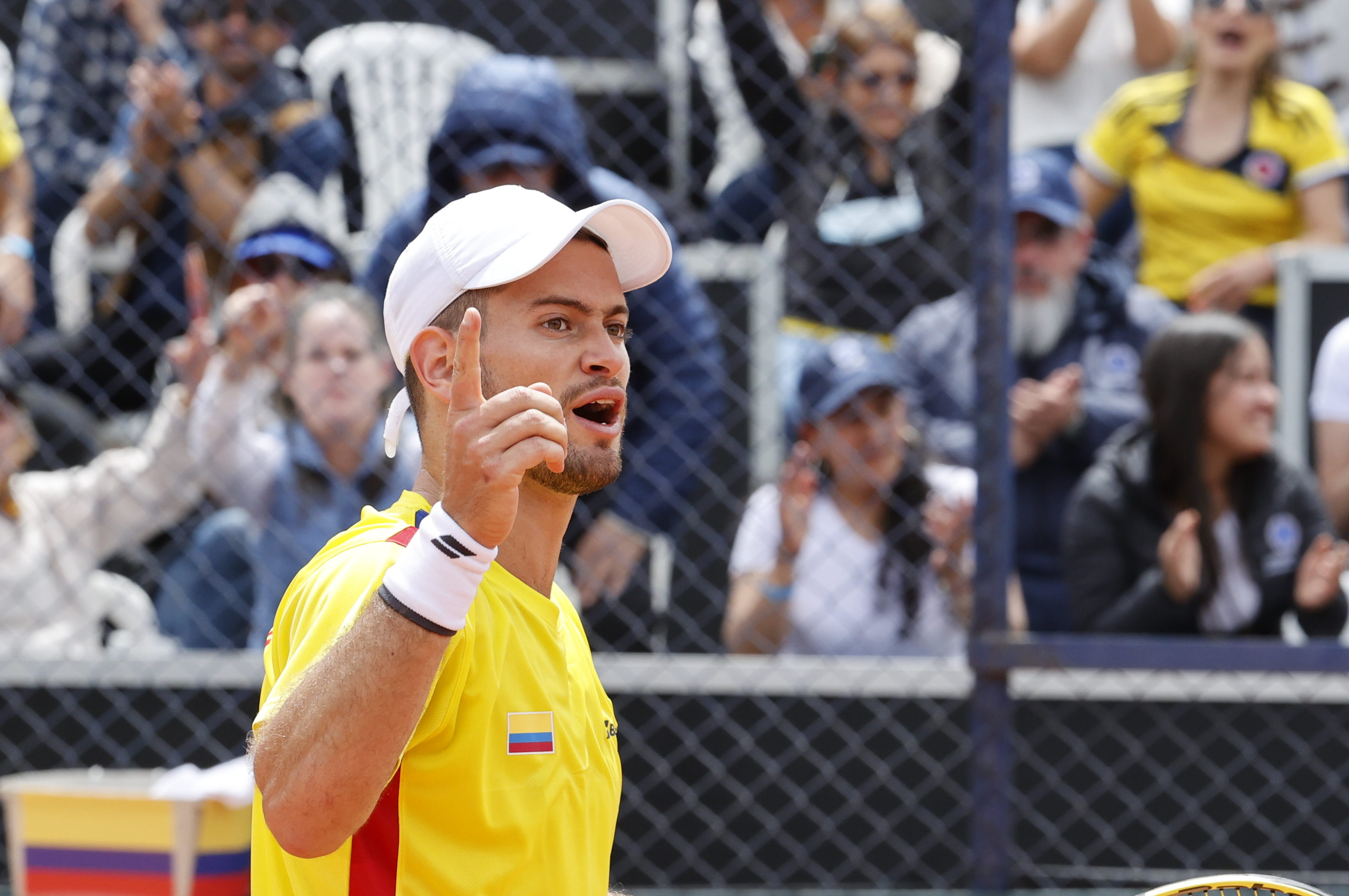 Colombia empezó la Copa Davis con el pie derecho con los triunfos de Galán y Mejía